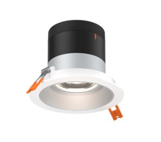Dals Lighting RC04-CC-35-RGAZ-TWH Versa 4" LED Recessed Modular Downlight, Selectable Wattage, Multi-Color Temperature, Lumens 2200 lm, 35° Beam Angle, Voltage 120-347V, Alzak Reflector / White Trim