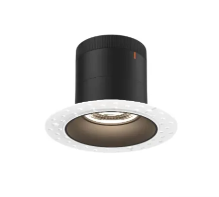 Dals Lighting RC04-CC-35-RGBK-TL Versa 4" LED Recessed Modular Downlight, Selectable Wattage, Multi-Color Temperature, Lumens 2200 lm, 35° Beam Angle, Voltage 120-347V, Black Reflector / Trimless