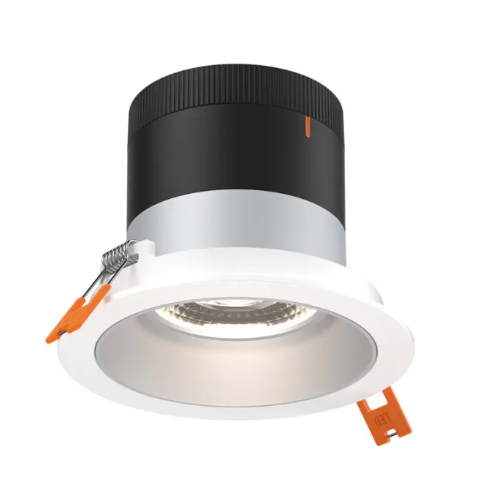 Dals Lighting RC04-CC-60-RGAZ-TWH 4" LED Sloped Recessed Downlight, Selectable Wattage 16W, 20W, 24W, Multi-Color Temperature, 2,200 Lumens, 60° Beam Angle, Voltage 120-347V, Alzak Reflector / White Trim