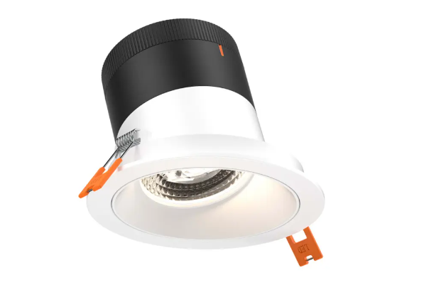 Dals Lighting RC04-CC-60-SLWH-TWH Versa 4" LED Sloped Recessed Downlight, Selectable Wattage, Multi-Color Temperature, Lumens 2,200 lm, 60° Beam Angle, Voltage 120-347V, White Reflector / White Trim