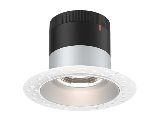 Dals Lighting RC06-CC-20-RGAZ-TL Versa 6" LED Recessed Downlight, Selectable Wattage, Multi-Color Temperature, Lumens 3000 lm, 20° Beam Angle, Voltage 120-347V, Alzak Reflector / Trimless