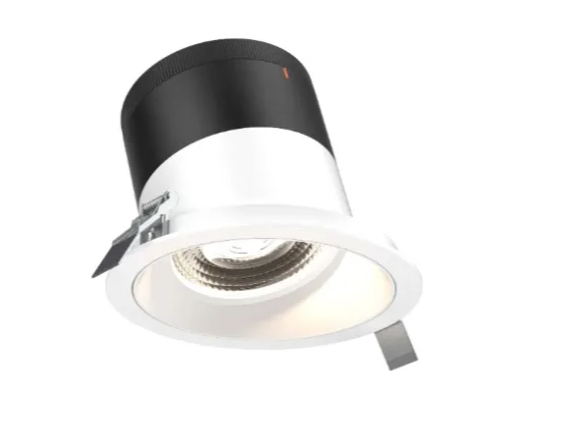 Dals Lighting RC06-CC-20-SLWH-TWH Versa 6" LED Sloped Recessed Downlight, Selectable Wattage, Multi-Color Temperature, Lumens 3000 lm, 20° Beam Angle, Voltage 120-347V, White Reflector / White Trim