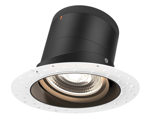 Dals Lighting RC06-CC-35-GMBBK-TL 6 Inch Modular Downlight, 5CCT, 35 degree Beam Angle, Gimbal Reflector, Black Finish, Trimless