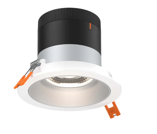 Dals Lighting RC06-CC-35-RGAZ-TWH Versa 6" LED Recessed Downlight, Selectable Wattage, Multi-Color Temperature, Lumens 3000 lm, 35° Beam Angle, Voltage 120-347V, Alzak Reflector / White Trim