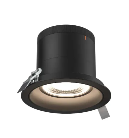 Dals Lighting RC06-CC-35-RGBK-TBK Versa 6" LED Recessed Downlight, Selectable Wattage, Multi-Color Temperature, Lumens 3000 lm, 35° Beam Angle, Voltage 120-347V, Black Reflector / Black Trim