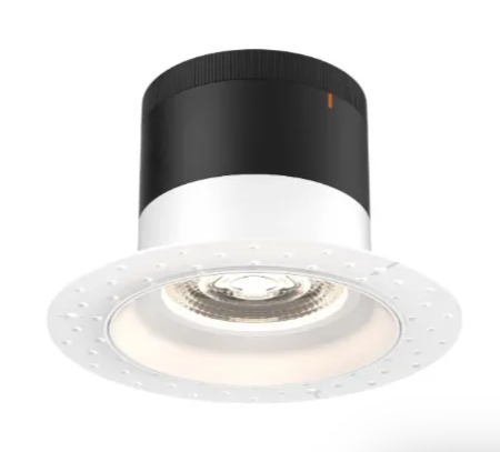 Dals Lighting RC06-CC-35-RGWH-TL Versa 6" LED Recessed Downlight, Selectable Wattage, Multi-Color Temperature, Lumens 3000 lm, 35° Beam Angle, Voltage 120-347V, White Reflector / Trimless