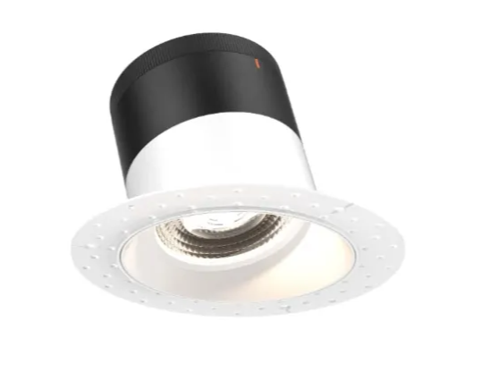Dals Lighting RC06-CC-35-SLWH-TL Versa 6" LED Sloped Recessed Downlight, Selectable Wattage, Multi-Color Temperature, Lumens 3,000 lm, 35° Beam Angle, Voltage 120-347V, White Reflector / Trimless