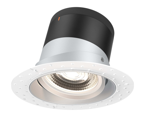 Dals Lighting RC06-CC-60-GMBAZ-TL 6 Inch Modular Downlight, 5CCT, 60 degree Beam Angle, Gimbal Reflector, Alzak Finish, Trimless