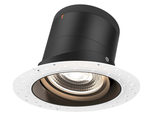 Dals Lighting RC06-CC-60-GMBBK-TL 6 Inch Modular Downlight, 5CCT, 60 degree Beam Angle, Gimbal Reflector, Black Finish, Trimless