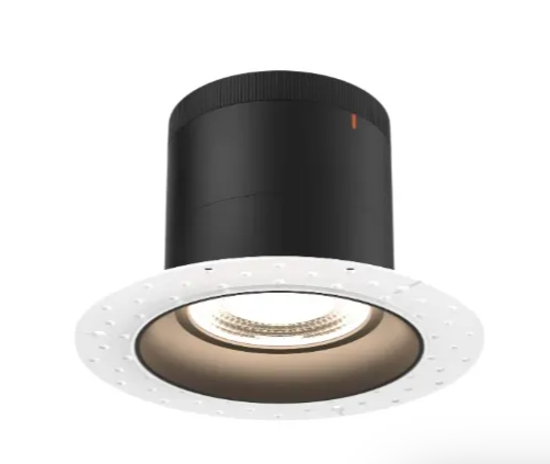 Dals Lighting RC06-CC-60-RGBK-TL Versa 6" LED Recessed Downlight, Selectable Wattage, Multi-Color Temperature, Lumens 3,000 lm, 60° Beam Angle, Voltage 120-347V, Black Reflector / Trimless