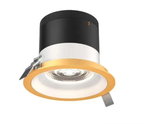 Dals Lighting RC06-CC-60-RGWH-TGD Versa 6" LED Recessed Downlight, Selectable Wattage, Multi-Color Temperature, Lumens 3,000 lm, 60° Beam Angle, Voltage 120-347V, White Reflector / Gold Trim