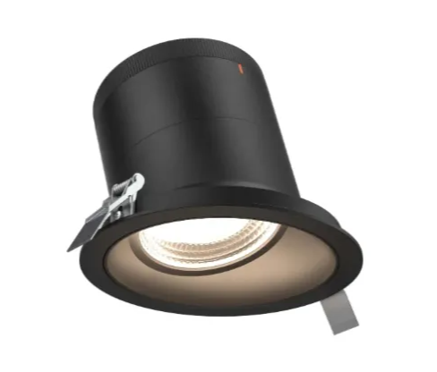 Dals Lighting RC06-CC-60-SLBK-TBK Versa 6" LED Sloped Recessed Downlight, Selectable Wattage, Multi-Color Temperature, Lumens 3,000 lm, 60° Beam Angle, Voltage 120-347V, Black Reflector / Black Trim