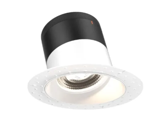 Dals Lighting RC06-CC-60-SLWH-TL Versa 6" LED Sloped Recessed Downlight, Selectable Wattage, Multi-Color Temperature, Lumens 3,000 lm, 60° Beam Angle, Voltage 120-347V, White Reflector / Trimless