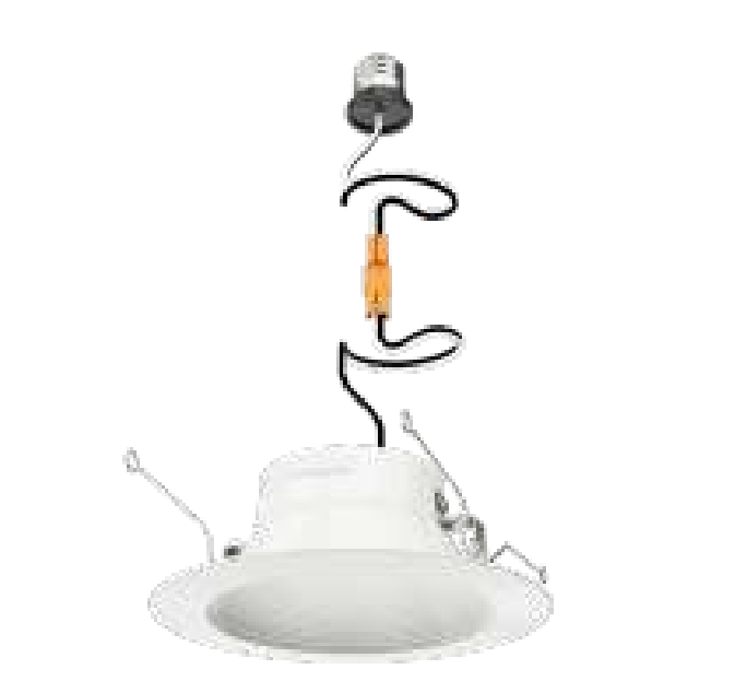 Westgate RDMF6-MCT5 Baffle Retrofit Metal Led Recessed Trim 5CCT , 14W , 1050LM, 27K/30K/35K/40K/50K in White Finish