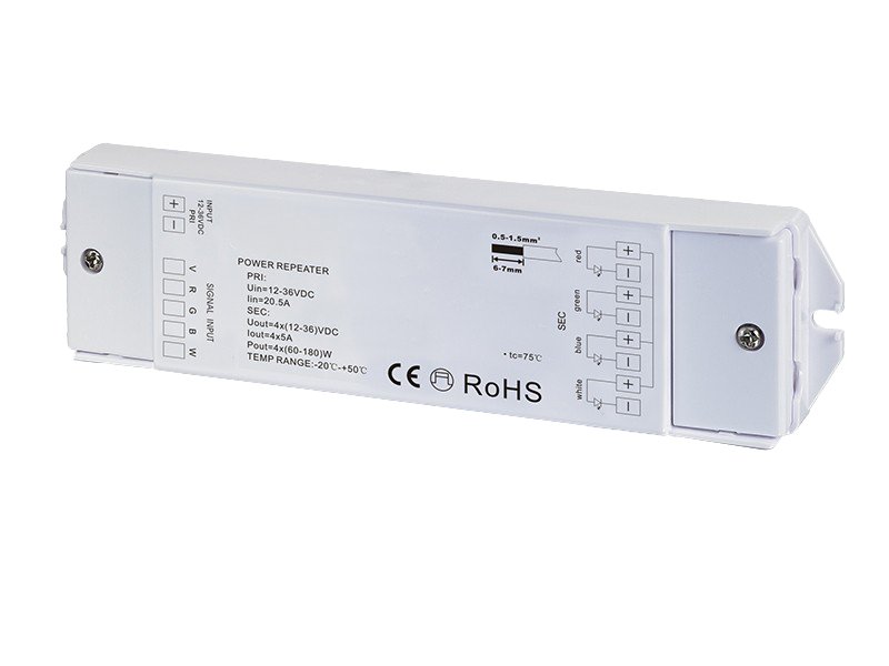 Core Lighting RGB-CT705-ZR Slave RGBW WIFI Controller - 192W/384W(12V/24V)