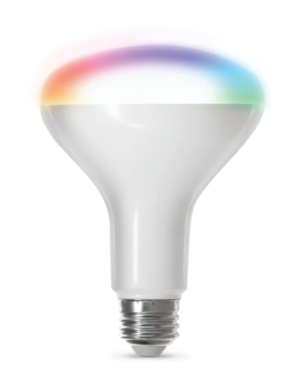 Feit Electric BR30/RGBW/CA/AG 65W Replacement BR30 RGBW Alexa Google Smart Bulb, Multi-Color Temperature, Wattage 7.2W, Voltage 120V
