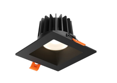 DALS Lighting RGR4SQ-CDW-BK 4 Inch square regressed downlight, CCT 2700/3000/3500/4000/5000K + DW 3000-2200k, Lumens 1180lm