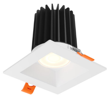 DALS Lighting RGR4SQHP-CC-UNV-WH 4 Inch high-powered square regressed downlight, CCT 2700/3000/3500/4000/5000K, Lumens 1650lm