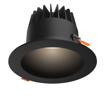 DALS Lighting RGR6-CDW-BK 6 Inch Round Regressed Downlight, CCT 2700/3000/3500/4000/5000K + DW 3000-2200K, Lumens 1640lm