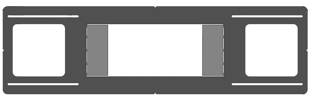 Lotus LED Lights RIP-M-23 26" Flat Rough-In Plate for Multi 2 & 3 Head