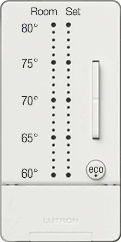 Lutron RKA-WST-F-WH SeeTemp Wall Display Color Change Kit White Fahrenheit