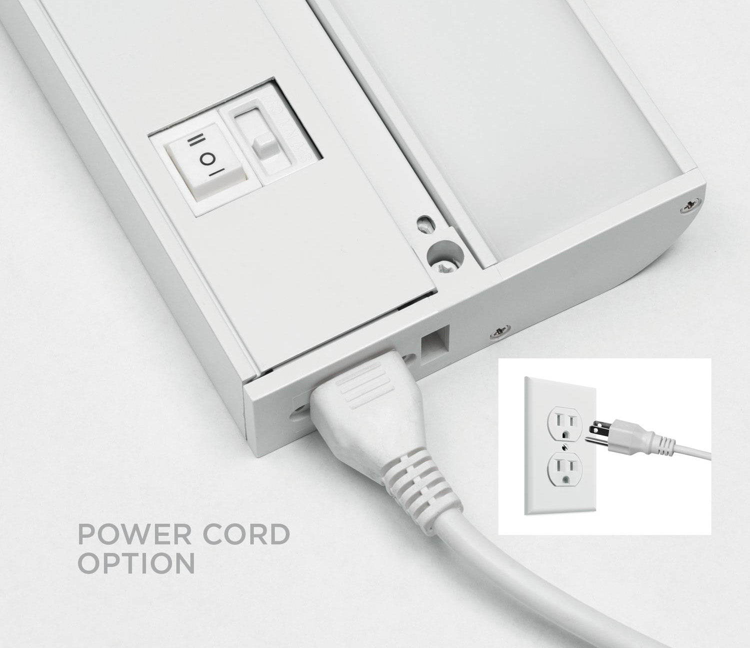 AFX Lighting RLEP60WH Riley, 60 Inch Power Cord, White Finish