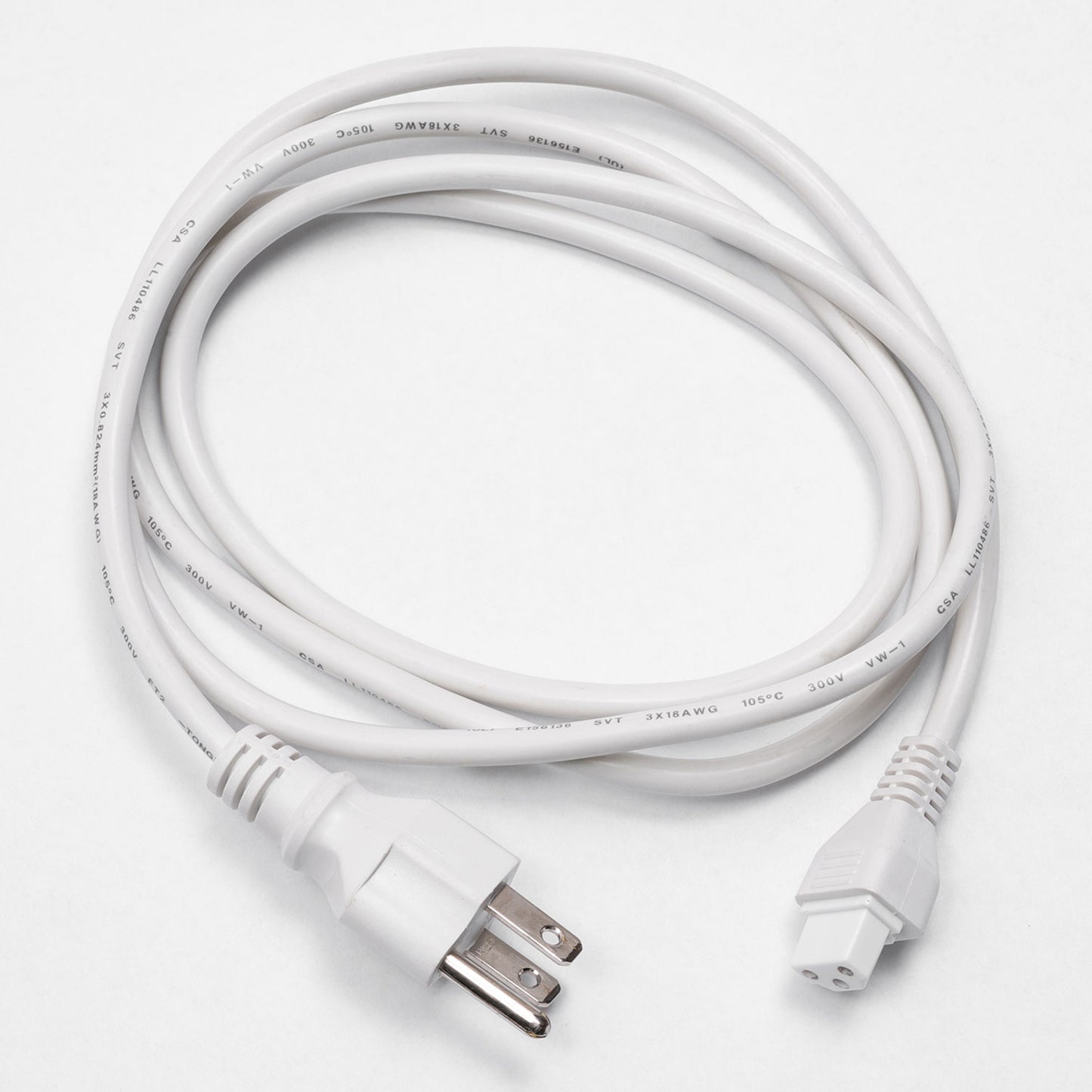 AFX Lighting RLEP60WH Riley, 60 Inch Power Cord, White Finish