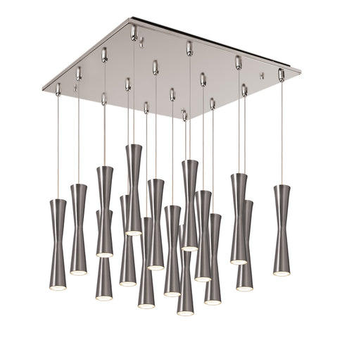 Kuzco Lighting MP42502BN-16 Robson 2-in 16 Head Multi Pendant Ceiling Light - CCT: 3000K - Finish: Brushed Gold