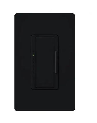Lutron RRD-6ND-MN RadioRA 2 Maestro Neutral LED Dimmer - 600W Max - Midnight Finish