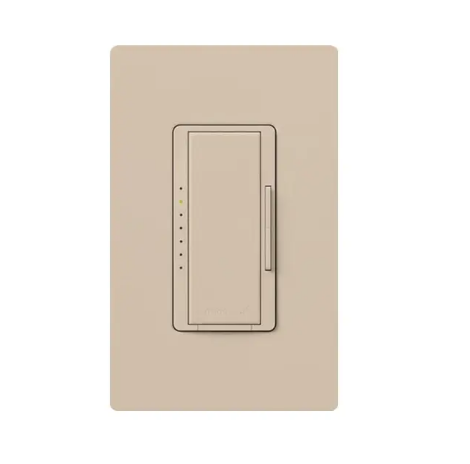 Lutron RRD-6ND-TP RadioRA 2 Maestro Neutral LED Dimmer - 600W Max - Taupe Finish