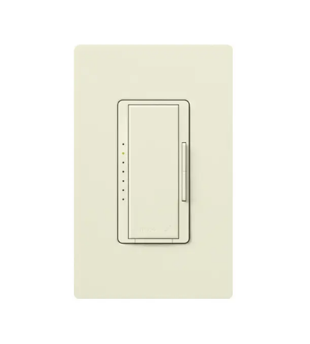 Lutron RRD-F6AN-DV-BI RadioRA 2 Maestro 3-Wire Fluorescent/LED Dimmer - 120/277V - Biscuit
