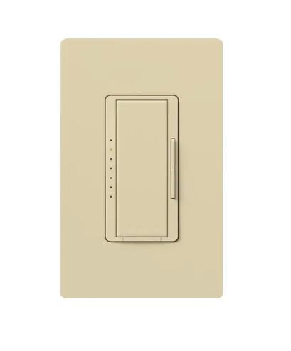 Lutron RRD-PRO-IV RadioRA 2 RF Maestro Pro LED+ Dimmer - Phase Selectable - Ivory Finish