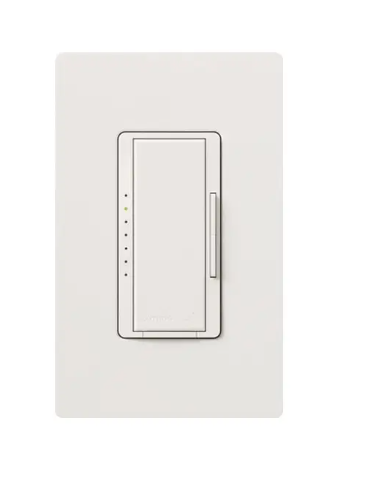 Lutron RRD-PRO-SW RadioRA 2 Maestro Neutral LED Dimmer - 600W Max - Snow Finish