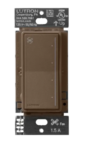 Lutron RRST-ANF-EP RadioRA 3 Sunnata Fan Control, Espresso Finish