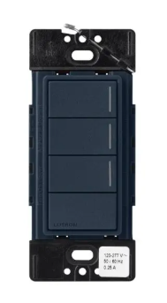 Lutron RRST-HN3RL-DE RadioRA 3 Sunnata RF Hybrid Keypad - 3 Button w/ Raise-Lower - Deep Sea Finish