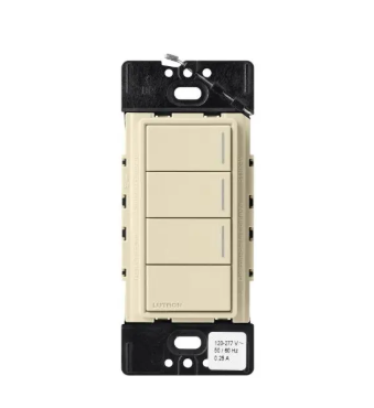 Lutron RRST-HN3RL-SD RadioRA 3 Sunnata RF Hybrid Keypad - 3 Button w/ Raise-Lower - Sand Finish