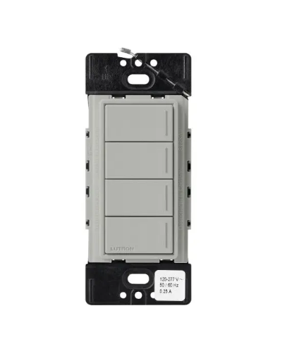 Lutron RRST-HN4B-PB RadioRA 3 Sunnata RF Hybrid Keypad - 4 Button - Pebble