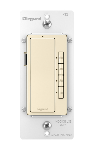 Wattstopper RT2LA Radiant 4-button Digital Timer, Light Almond Finish