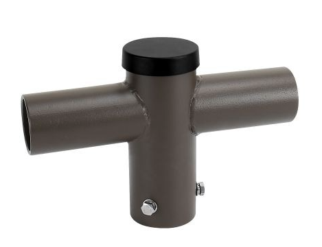 Orbit RTA180HZ2 2-3/8" O.D. Horizontal 180° Round Tenon Adapter, 2 Heads, Fit on 2-3/8" Pole, Bronze Finish