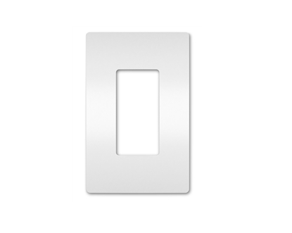 Wattstopper RWP26W Radiant 1-Gang Screwless Wallplate, White Finish