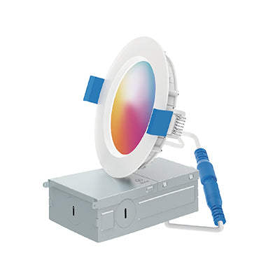 6" LED Slim RGB Round Smart Wi-Fi Downlight 5CCT Selectable