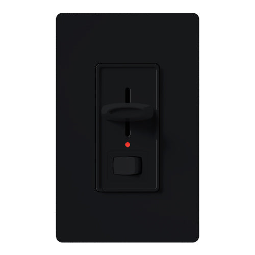 Lutron S-10PNL-BL Skylark Preset Single-pole Dimmer With Nightlight - 1000W Max - Black Finish