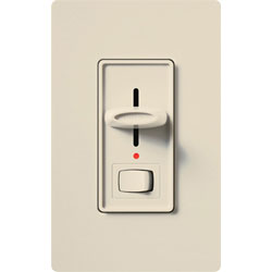 Lutron S-10PNL-LA Skylark Preset Single-pole Dimmer With Nightlight - 1000W Max - Light Almond Finish