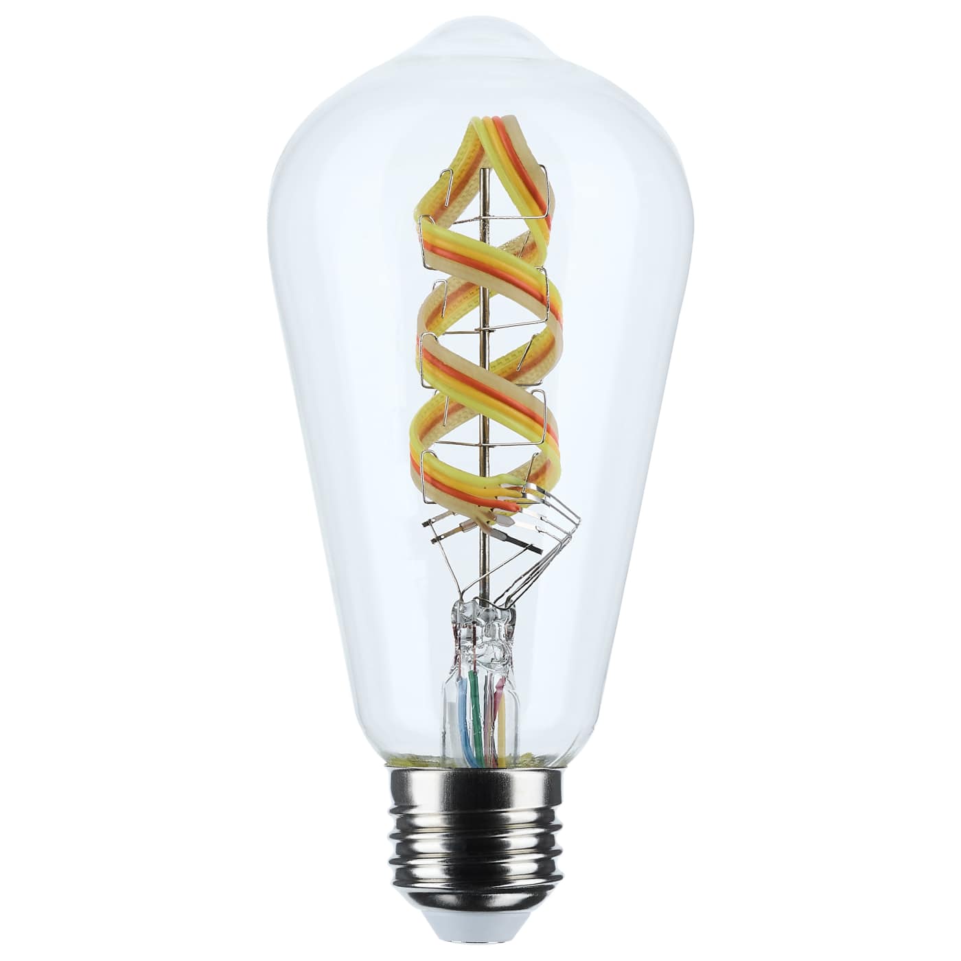 Satco S11240 Starfish LED ST19 E26 6.00 watt LED Filament - 5CCT (RGBTW) Selectable - Finish: Clear