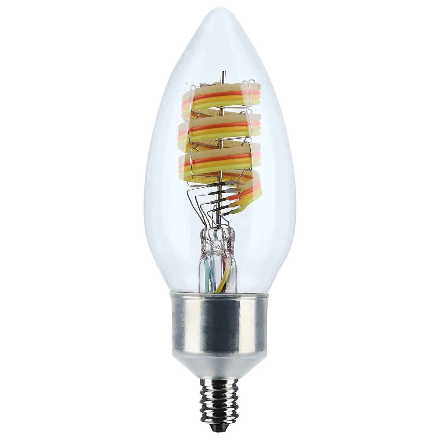Satco S11242 Starfish LED B11 E12 4.00 watt LED Filament - 5CCT (RGBTW) Selectable - Finish: Clear
