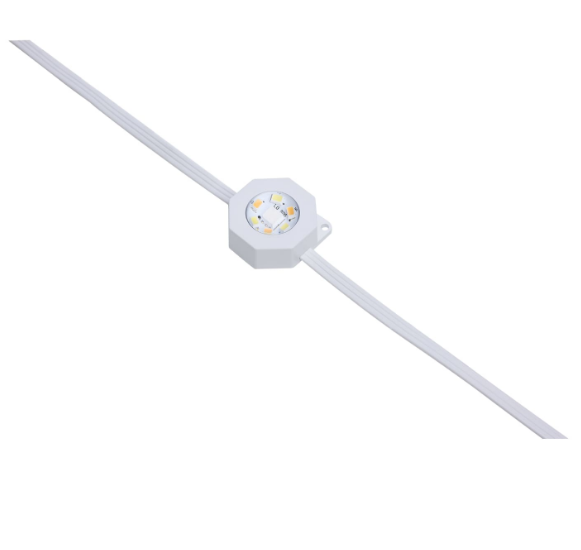 SATCO S11299 Starfish 12 Watt 25 Foot LED Eave String Light Extension RGBTW White Finish 120 Volt