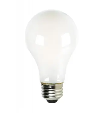 SATCO S11356 LED A19 Bulb, 60W Inc. Retrofit, Dim, E26, Wattage 8W, Lumens 800 lm, Voltage 120V, Color Temperature 2700K, Soft White