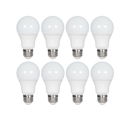 SATCO S11462 14 Watt A19 LED; 2700K; Non-Dimmable; E26; 80 CRI; 8-pack Light Bulb