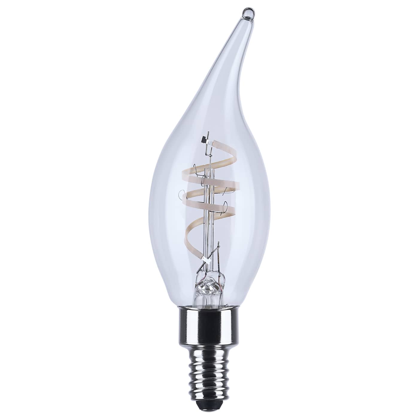 Satco S11526R1 CA11 - Reminiscent - Flex Gray Coil Filament - E12 Base - CCT: 2700K - Finish: Clear