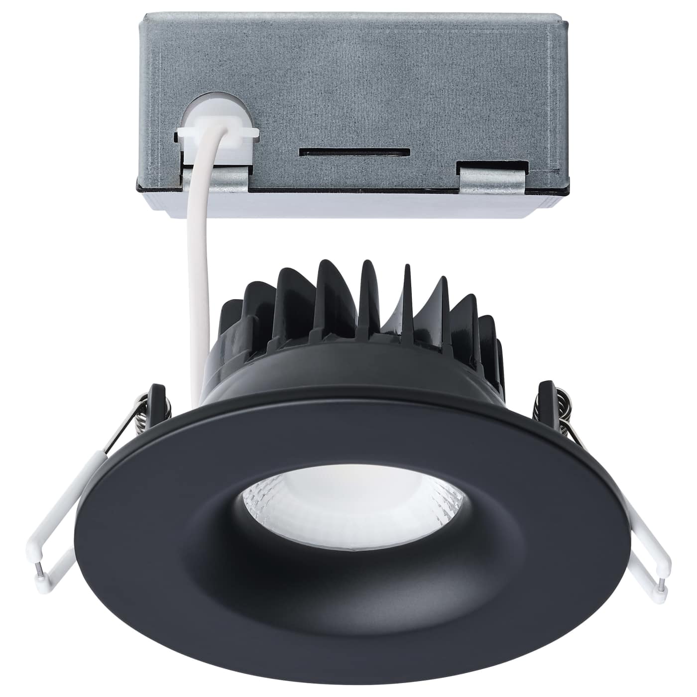 Satco S11631R1 ColorQuick 10W LED Integrated Recessed Downlight Black Round CCT Selectable